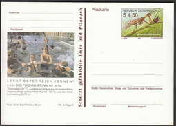 Austria / Postal Stationery / Bad Fischau-Brunn / Health / Pool / Thermalbad / Animals / Steirischer Fanghaft - Bäderwesen