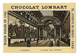 CHROMO IMAGE CHOCOLAT LOMBART PARIS ILLUSTRATION VERSAILLES GALERIE DES BATAILLES - Lombart