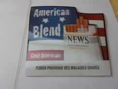 TAPIS SOURIS PUB TABAC   NEWS AMERICAN BLEND    *****   RARE   A   SAISIR ***** - Articoli Pubblicitari