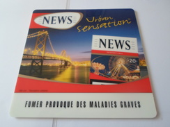 TAPIS SOURIS PUB TABAC   NEWS  URBAN SENSATION   *****   RARE   A   SAISIR ***** - Advertising Items