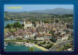 Rapperswil, Flugaufnahme Mit Hafen Und Schloss - Rapperswil