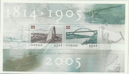 Svezia-Norvegia 2005, Ponti (**) , Foglietto - Unused Stamps