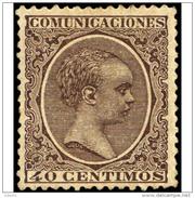 ES223SASF-LPC-TESPTAN.España.Spain .Espagne.ALFONSO Xlll Niño. .1889/99.(Ed 223*) . - Unused Stamps