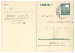 Carte Commerciale Allemagne - Entier Postal Rudolf Schmid - Publicité