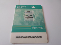 TAPIS DE SOURIS  PUB TABAC   ROYALE MENTHOL     *****  RARE     A  SAISIR ***** - Reclame-artikelen