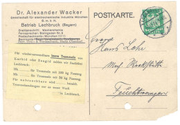 Carte Commerciale Allemagne - Dr Alexander Wacker, München - Advertising