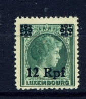 LUXEMBOURG (GERMAN OCCUPATION)  -  1940  Surcharges  12rpf On 60c  Mounted/Hinged Mint - 1940-1944 Deutsche Besatzung