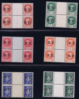 France Liberation: LYON Nr 1 - 15  Blocks De 4 Avec Bandes Neuf Sans Charniere /MNH/**/postfrisch - Liberation