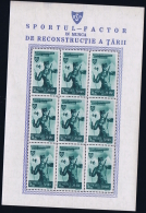 Romenia: 1945 Neuf Sans Charniere /MNH/**/postfrisch Block - Blocs-feuillets