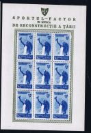 Romenia: 1945 Neuf Sans Charniere /MNH/**/postfrisch Block - Blocks & Kleinbögen