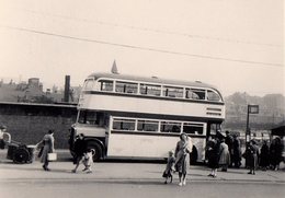 Photo Originale Autocar Double étage - Car à Deux étages - Bus, Autobus à Impériale Routemaster Vers 1940/50 - Automobiles