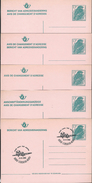 Cartes Neuves N° 29  Oiseaux Buzin (moineau Domestique) 11Frs  (5 Cartes) La 29.IV; N Obl - Aviso Cambio De Direccion