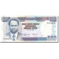 Billet, Burundi, 500 Francs, 1993-1997, 1995-02-05, KM:37a, SUP - Burundi