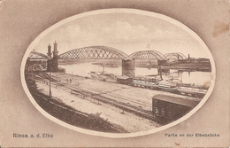 Allemagne : RIESA  Partie An Der Elbebrücke    Réf 2839 - Riesa