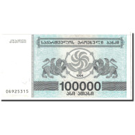 Billet, Géorgie, 100,000 (Laris), 1994, Undated, KM:48Ab, NEUF - Georgia