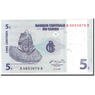 Billet, Congo Democratic Republic, 5 Centimes, 1997, 1997-11-01, KM:81a, SUP - République Du Congo (Congo-Brazzaville)