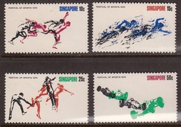 Singapore 1970 Mint No Hinge, Sc# 122-125, SG 139-142 - Singapore (1959-...)