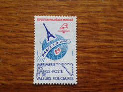 Vignette Expo Internationale De Paris 1989 Neuve Sans Charnière - Briefmarkenmessen