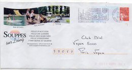 2002--PAP Local  Repiqué Luquet --SOUPPES SUR LOING--77--cachet  Concordant - PAP: Ristampa/Luquet