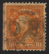 1912 US, 10c Stamp, Used, Benjamin Franklin, Sc 416 - Gebraucht