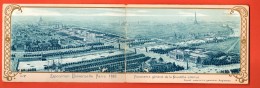 IBS-05 Double-carte Exposition Universelle De Paris, Panorama Général De La Nouvelle Avenue. 3 Scans - Exposiciones
