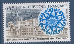 = 25ème Anniversaire Du Conseil De L'Europe  0.45F N°1792 Neuf - Europese Instellingen