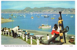 RB 1148 - Postcard - Deganwy & The Vardre From Conway Quay - Caernarvon Wales - Caernarvonshire