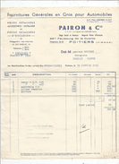 Facture , Fournitures Pour L'Automobiles PAIRON & Cie , Poitiers , 1951 , Vienne ,   Frais Fr : 1.55 & - 1950 - ...