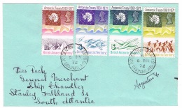 RB 1151 -  1972 British Antarctic Territory - Argentine Island Postmark To Falkland Islands - Brieven En Documenten