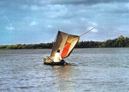 Nigeria - Fisherman In Lagos Lagoon - Kudu Antelope - Mailed 1976 - Nigeria