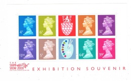 RB 1152 - GB Stamp Show 2000 Matthews Artists Palette Miniature Sheet - SG 2146 Machins - Blocs-feuillets