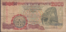 Ghana - 2000 CEDIS (1st July 1999) AU 9040564 Bridge Brücke Pont (2 Scans) - Ghana