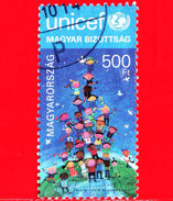 UNGHERIA - Magyar - Usato - 2015 - Unicef - Da 40 Anni In Ungheria - 500 - Used Stamps