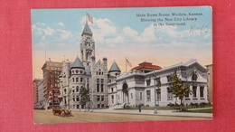 Main Street With Library In Foreground   - Kansas > Wichita--->ref 2562 - Wichita