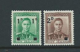 New Zealand Surcharge  Stamps  Mnh Sg628 Sg629 - Ungebraucht