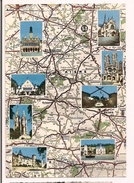 Oo Aisne : Carte Du Département - Vues De St Quentin, Tergnier, Soissons, Fère En Tardenois, Sissonne.....carte Neuve - - Otros Municipios