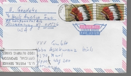 USA  Lettre Coiffe Indiens - Indianer