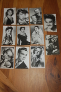 Lot 11 Cartes Photos Acteur, Actrice, Sophia Loren, Marlène Dietrich, Lollobrigida... - Collections