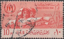EGYPT 1960 World Refugee Year - 10m  Mother And Child Pointing To Map Of Palestine FU - Used Stamps