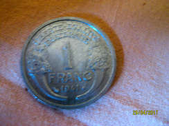 France: 1 Franc 1941 - 1 Franc