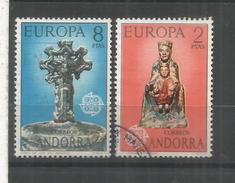 ANDORRA EUROPA CEPT 1974 RELIGION VIRGEN ARTE - Usati