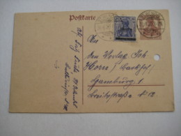 1920 , Ganzsache Ohne Aufdruck , Aus St.Wendel Verschickt - Storia Postale