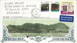 Hong-Kong In The 1920's, Letter From Hong-Kong Addressed To ANDORRA, With Arrival Postmark - Storia Postale