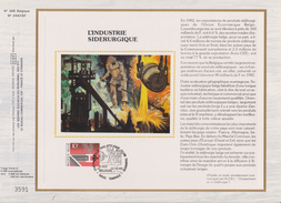 Feuillet Tirage Limité CEF 368 2103 Industrie Sidérurgique Tamines - 1981-1990