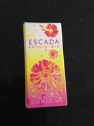 Echantillon Miniature ROCKIN' RIO D' Escada Magaretha Ley EDT 4ml Pleine Neuve - Miniatures Femmes (avec Boite)