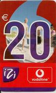 CARTE PREPAYEE-NL-VODAFONE-IZI-20€-08/2004- GRATTEE--TBE - [3] Sim Cards, Prepaid & Refills