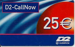 CARTE-PREPAYEE-ALLEMAGNE-25€-VODAFONE-D2-CALLNOW-02/04-TBE - [2] Mobile Phones, Refills And Prepaid Cards