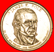 § POLK (1845-1849): USA ★ 1 DOLLAR 2009P MINT LUSTER!  LOW START★ NO RESERVE! - 2007-…: Presidents