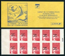 Carnet De 1998 De 10 Timbres "type Luquet/LA POSTE Surchargé" Avec Couvert. Jaune "Le Timbre, Un Plaisir Qui Se ....." - Booklets