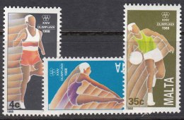 Malta 1988 Olympic Games Mi#803-805 Mint Never Hinged - Malta